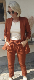 BUYorCRY suit terracotta