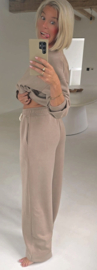 MAYBRITT 2 jogger set taupe