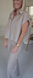 ELIZA striped set camel