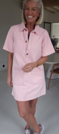 THE PERFECT JEANS dress short-sleeved pink