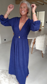 ÉLAN SOIRÉE maxi dress navy