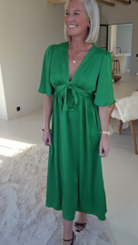 ESTELLA maxi silky dress green