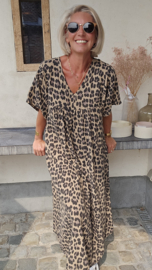 RIMINI maxi leo dress camel