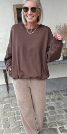POCKET sweatshirt chocolat