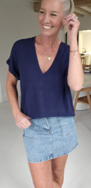 INA viscose tee navy