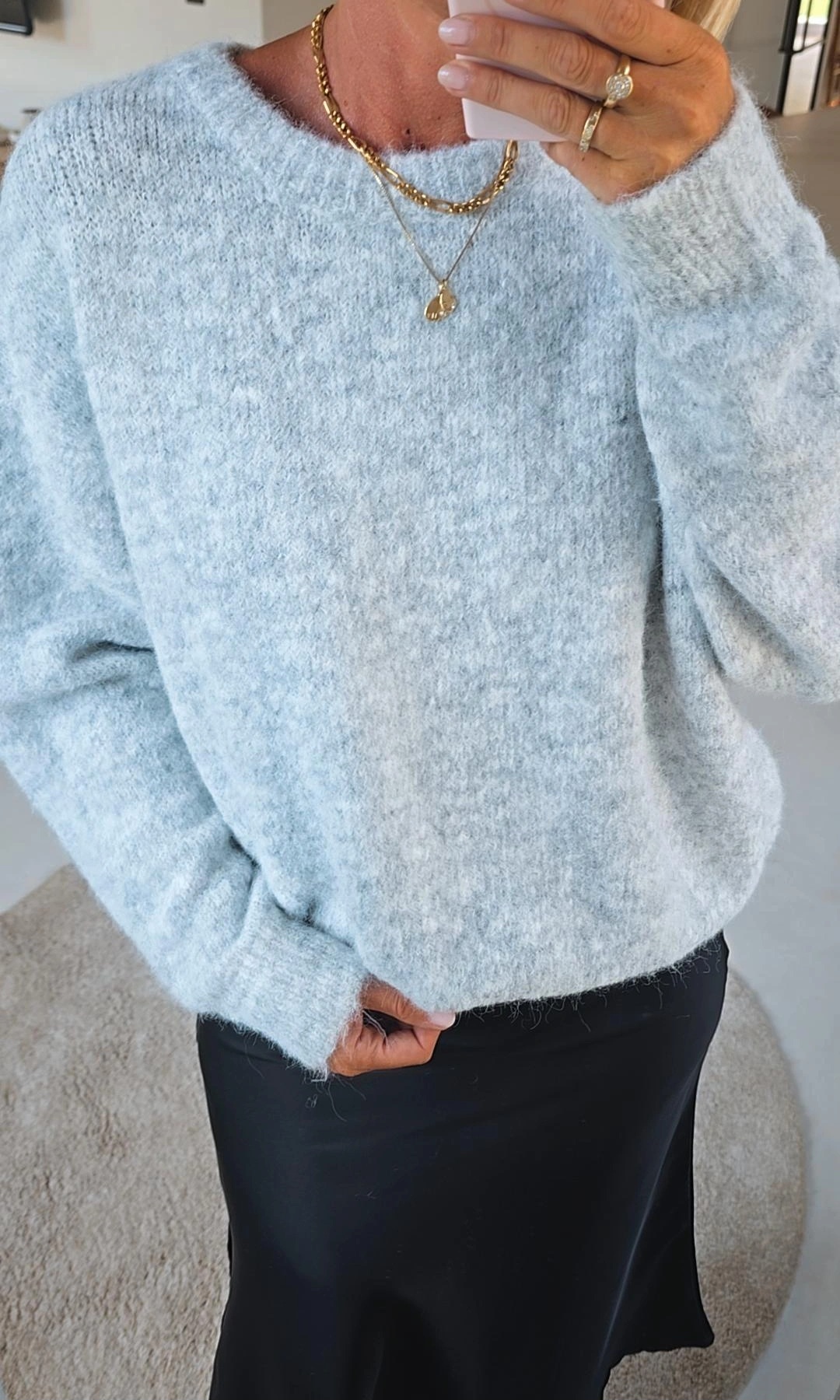 BEZIERS soft knit grey