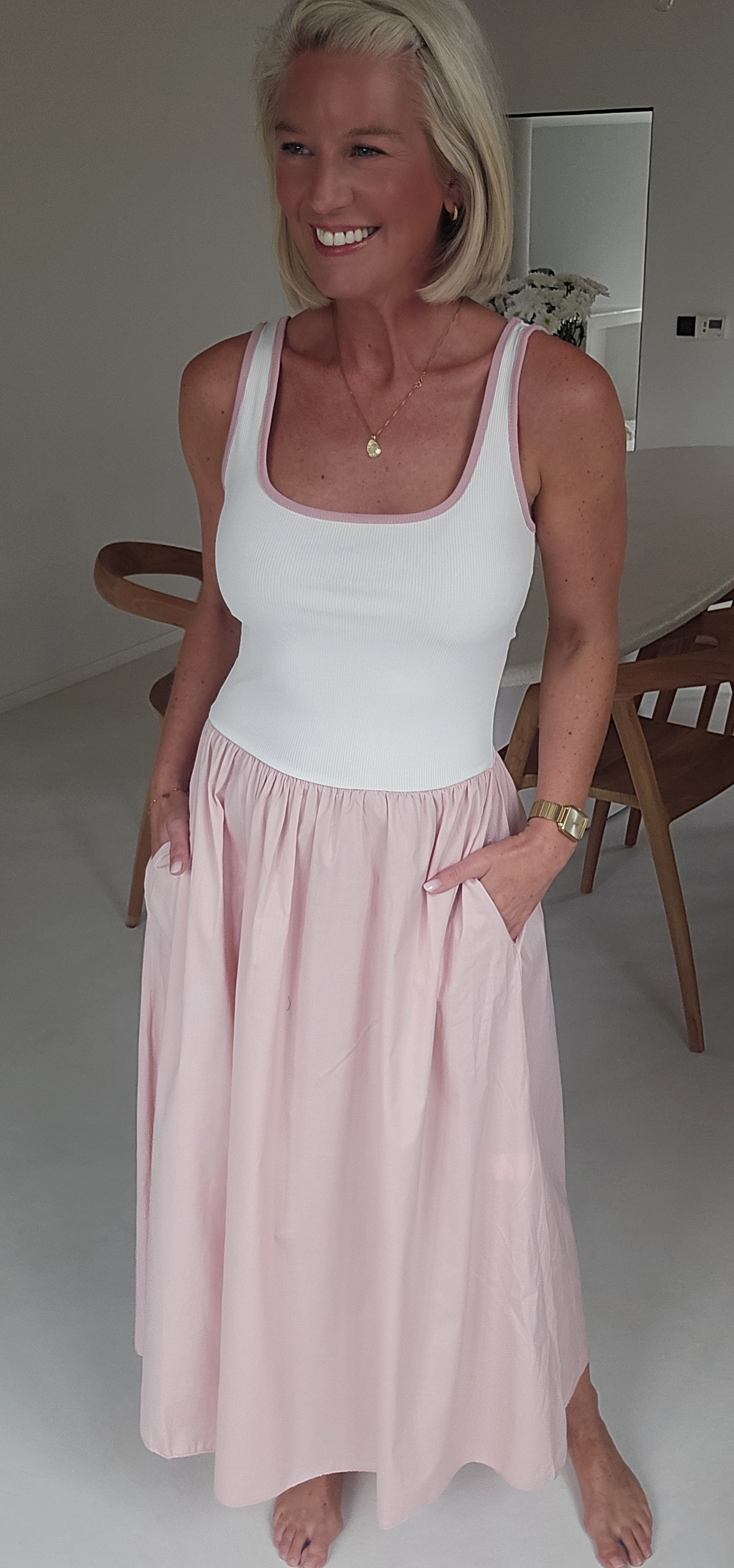 LOVI maxi dress soft pink