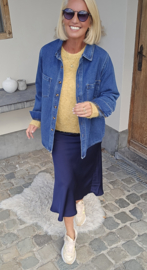 PILLI thick but soft oversized jeans shirt