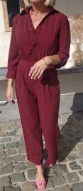 ANNA jumpsuit burgundy