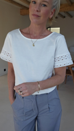 SEZAN cotton blouse white