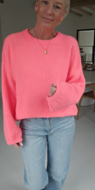 CHARLIZE supersoft knit neon coral