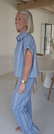 ELIZA striped pants blue (alleen broek!)