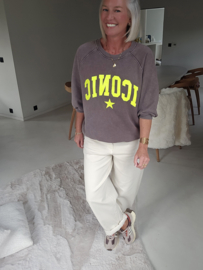 ICONIC sweatshirt chocolat