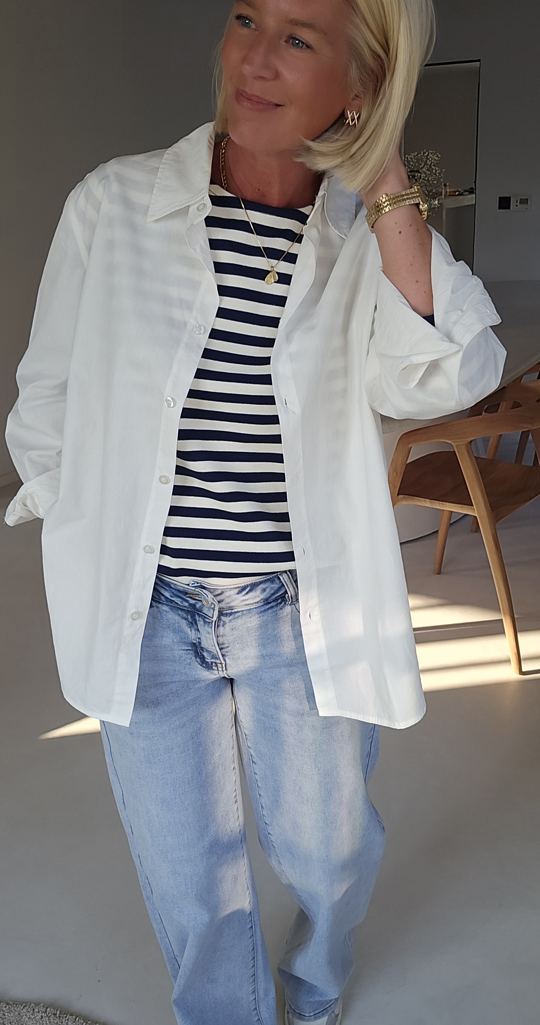 HEART striped longsleeve navy