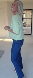 CINDY short-sleeved knit pastel mint