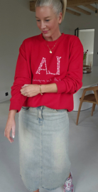 LA sweatshirt red
