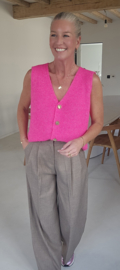 ANNABEL tailored pants mêlee taupe