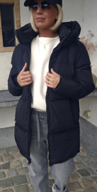 TRIX shorter winter puffer coat black