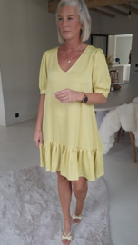 SCARLETT flowy party dress yellow