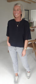 STANNIE short-sleeved sweatshirt black