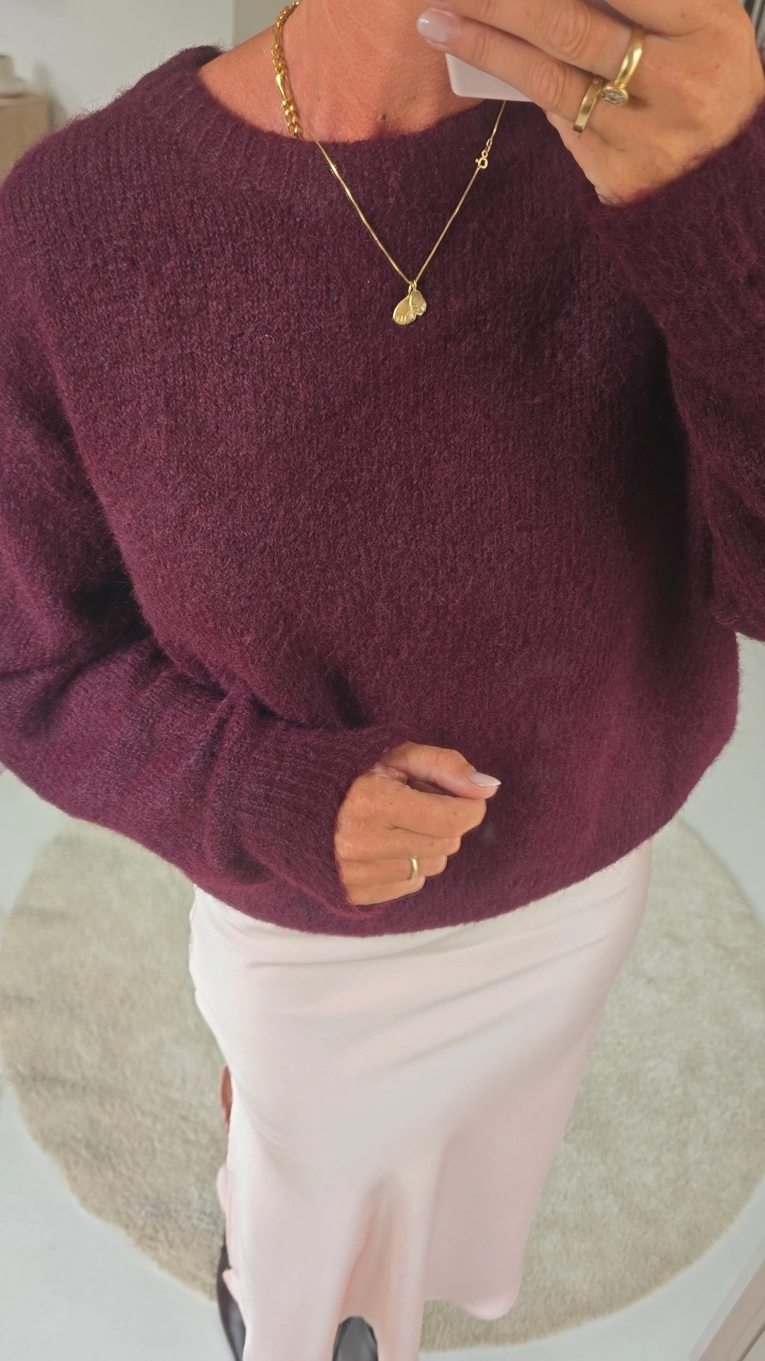 BEZIERS soft knit dark burgundy