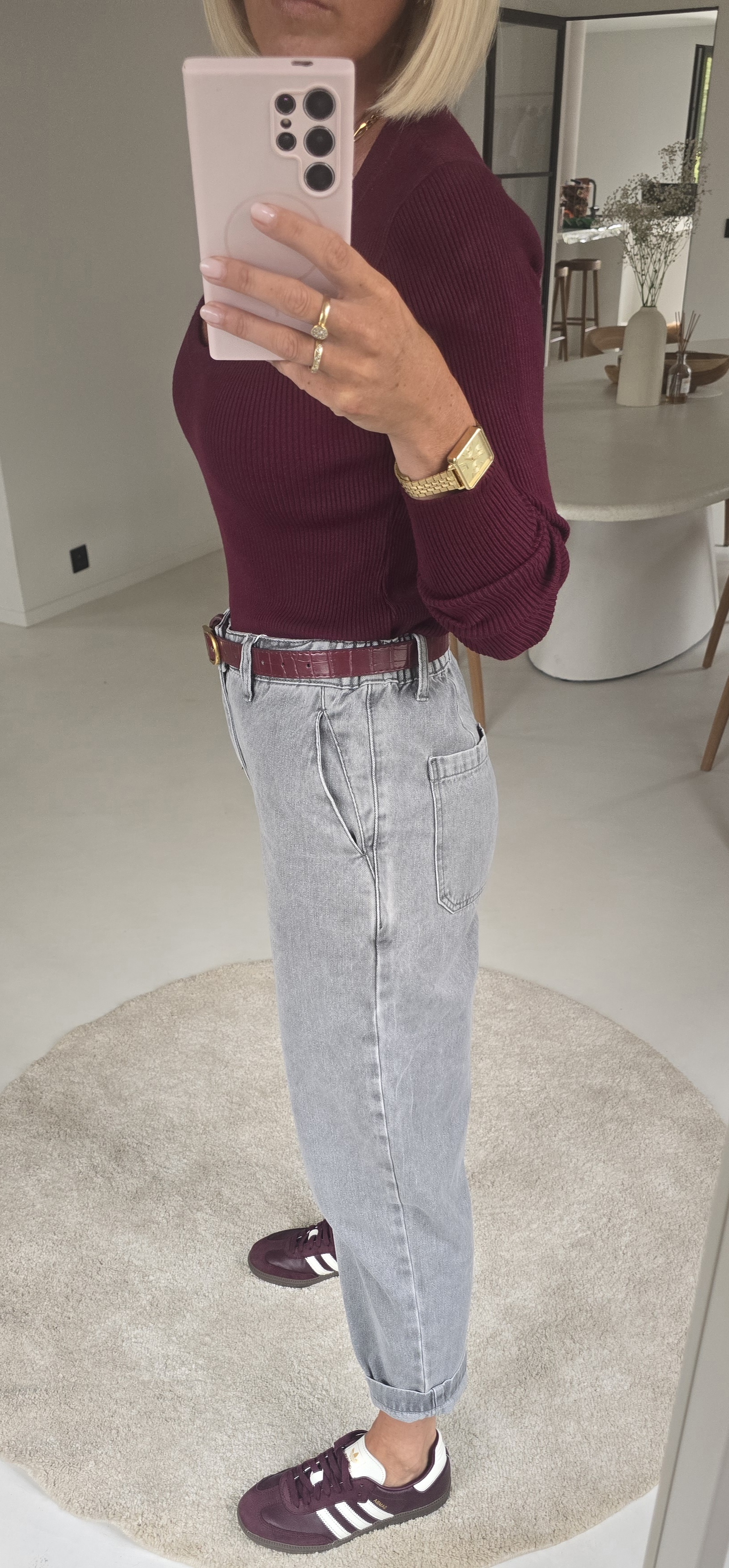 MANOUK balloon jeans grey
