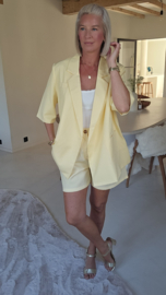 FAY short-sleeved blazer yellow