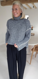 LIEZE turtleneck knit anthracite