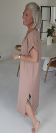 MELTE maxi T-shirt dress camel