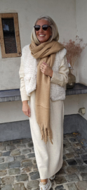 CARLA maxi knit dress soft beige tall line