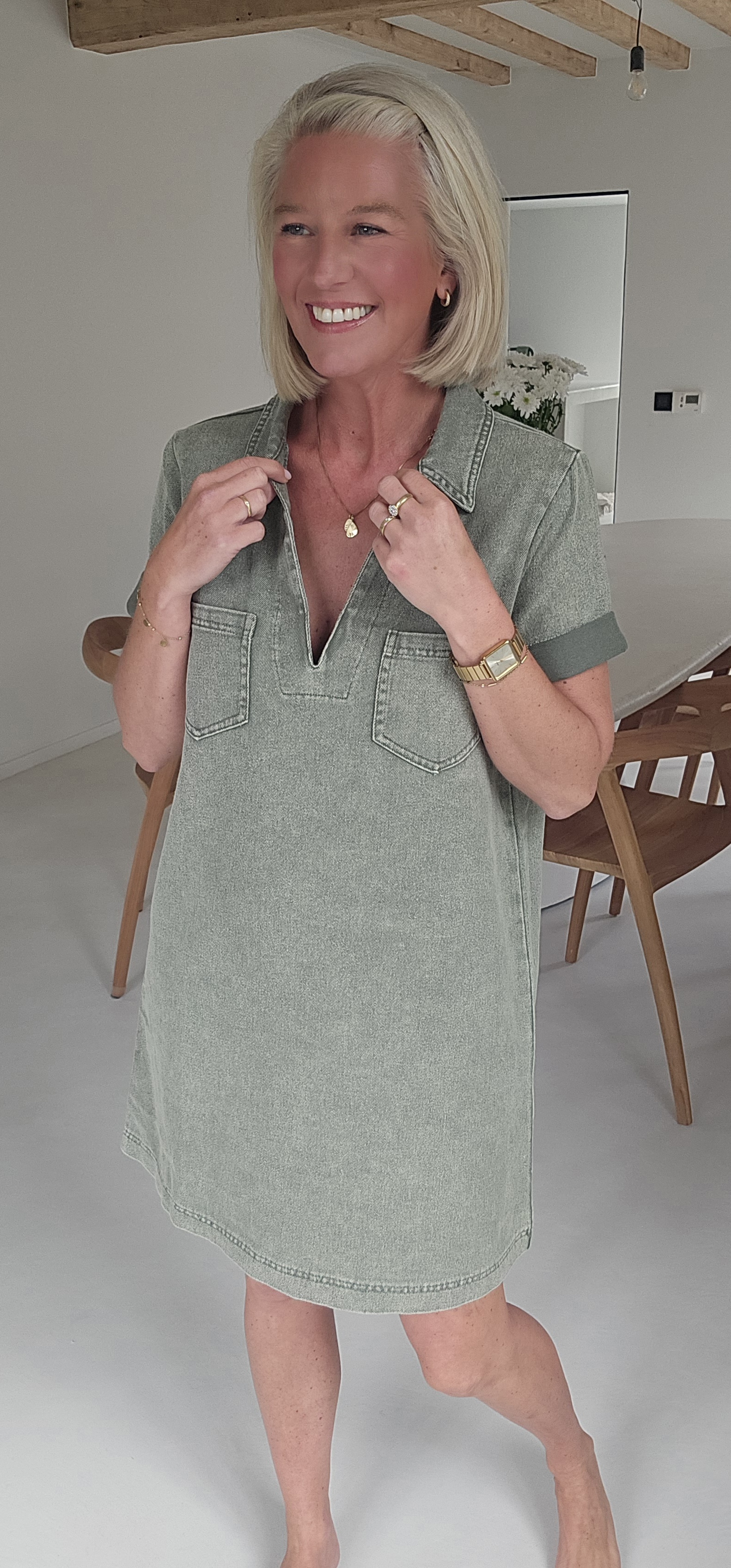 THE PERFECT JEANS 2 dress khaki