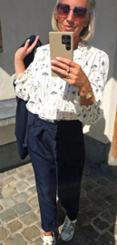 MISSIE cotton blouse blue