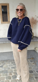 JUNE fleece sweatshirt navy