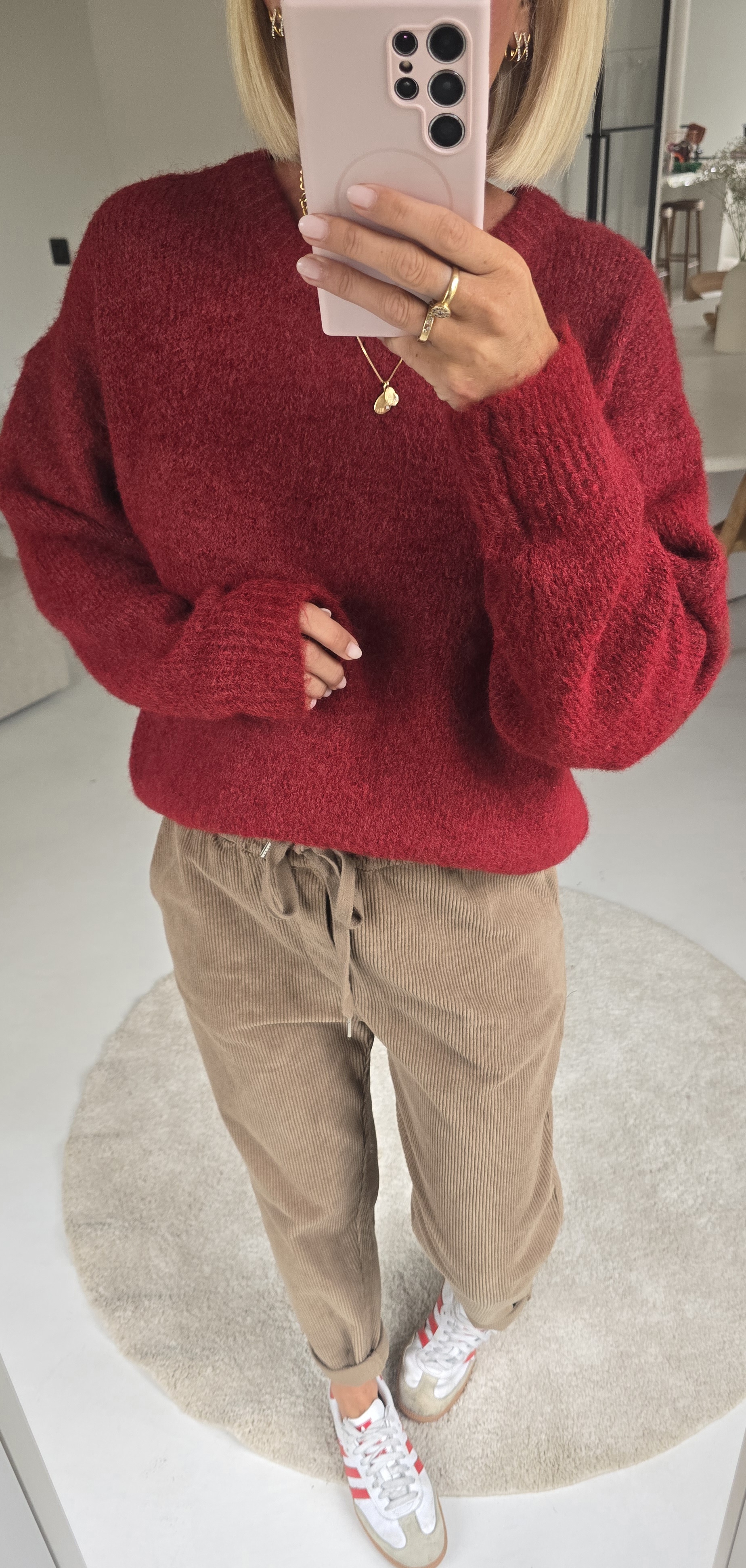 BEZIERS soft knit burgundy