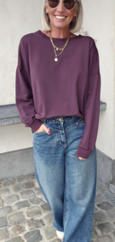 BEA cotton sweatshirt plum