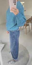 LOUISA barrel jeans mid blue