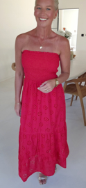 BELIZE bustier dress red