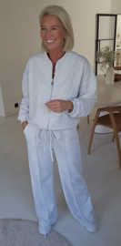 JUNA jogger sweat cardigan grey