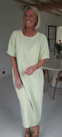 MANDIE soft velvet maxi dress pastel mint