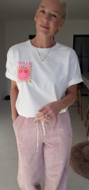 HAPPY cotton T-shirt white