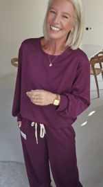 ANDIE jogger set burgundy