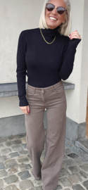 BASIC viscose turtleneck knit black