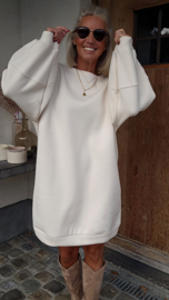 DJOELI sweatshirt fleece dress ecru