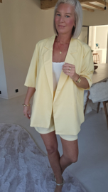 FAY short-sleeved blazer yellow