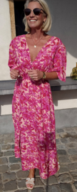 LILIA maxi dress fuschia