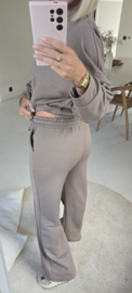 JUNA jogger sweat pants taupe