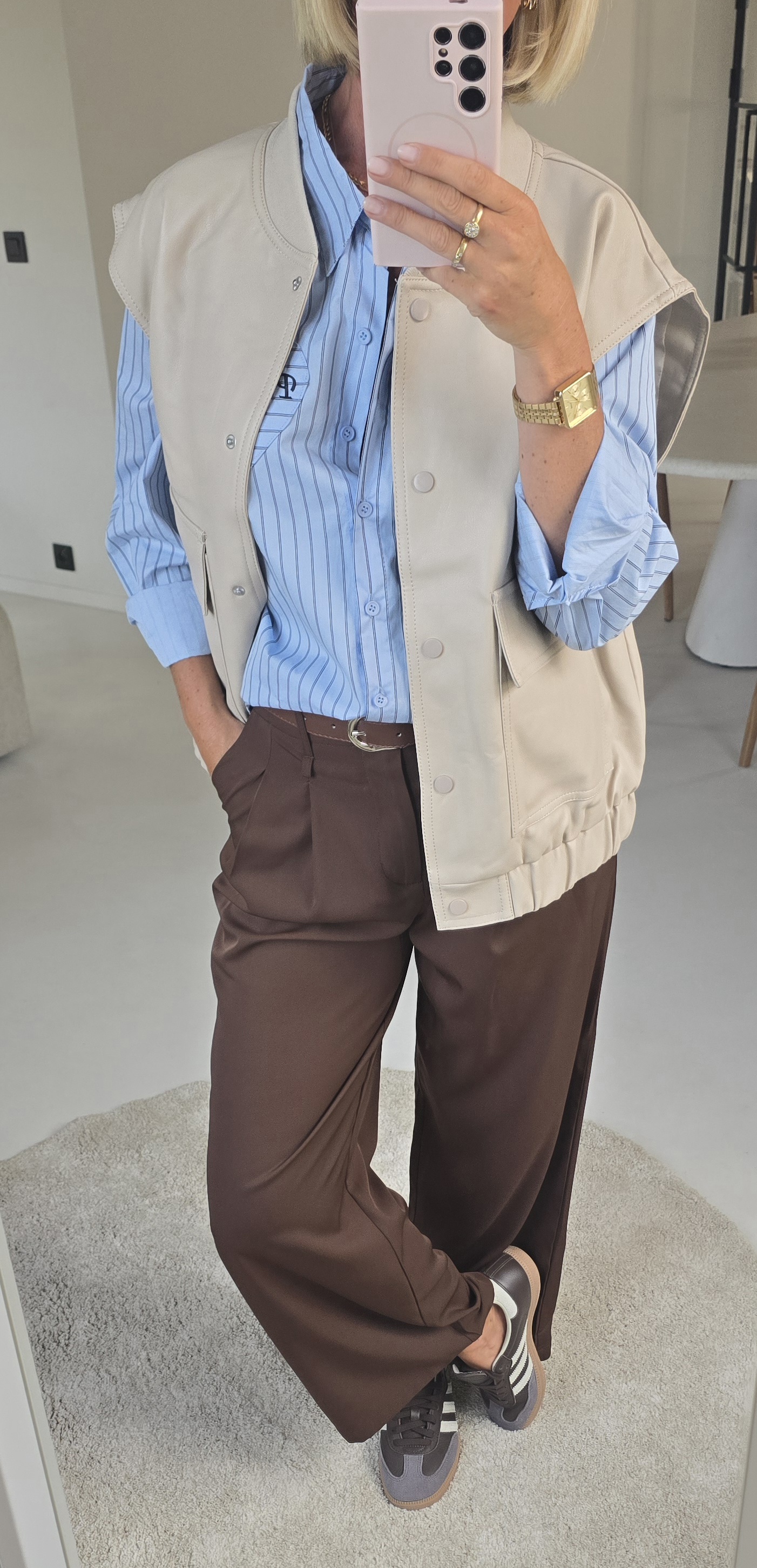 PARIS CHÉRI striped shirt soft blue