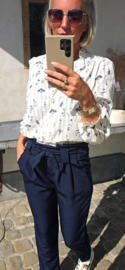 MISSIE cotton blouse blue