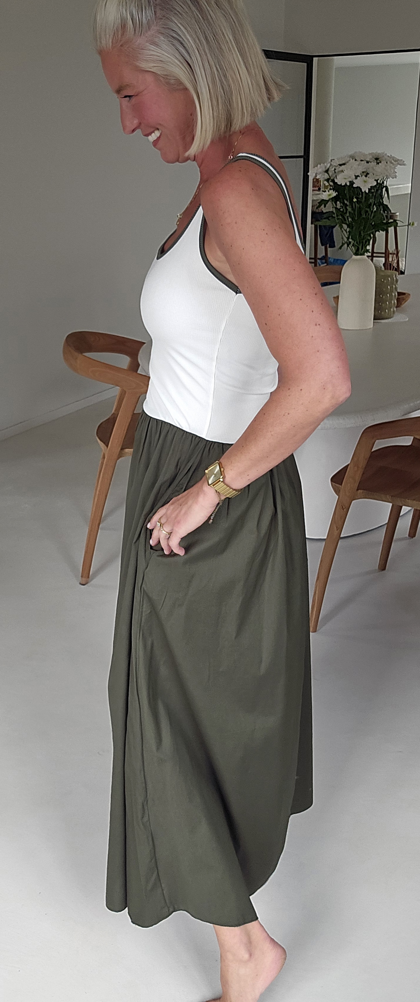 LOVI maxi dress khaki