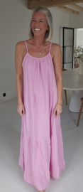 SANTORINI maxi tetra dress baby pink